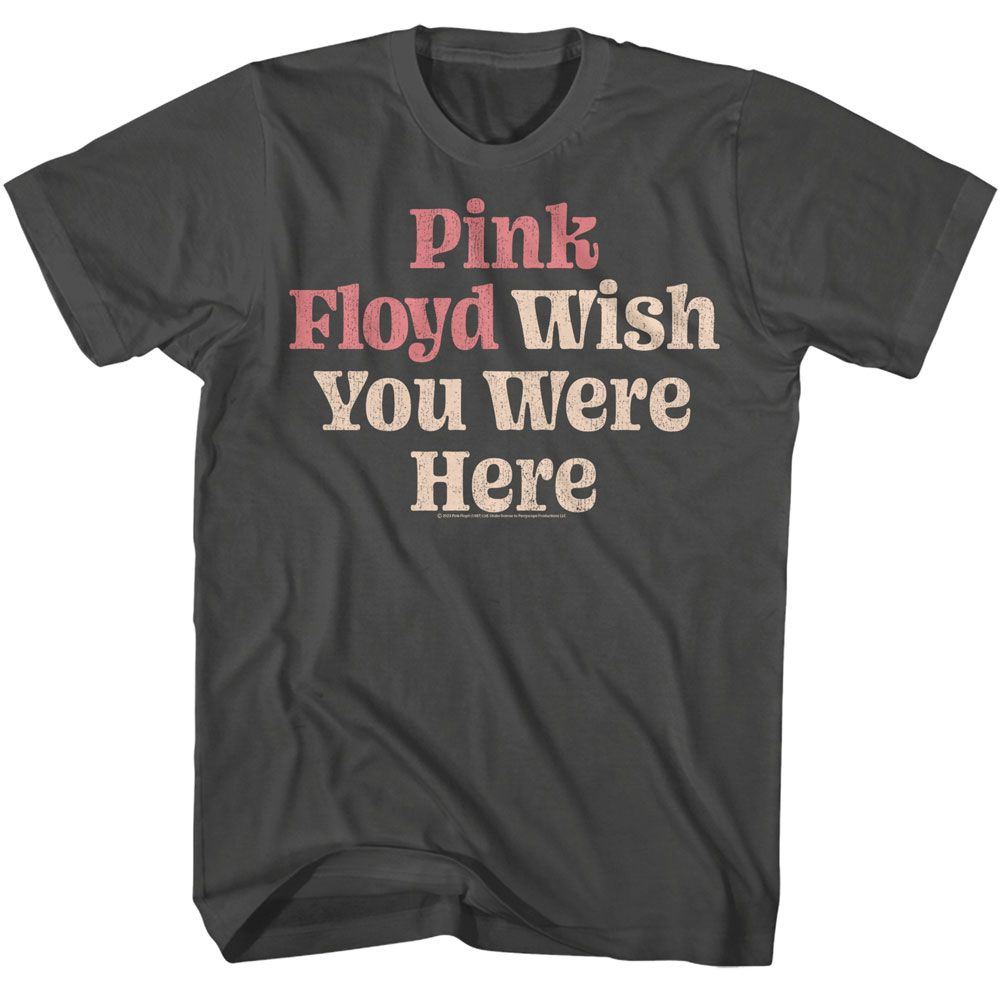 Pink Floyd - Wish You Were Here Text Boyfriend Tee