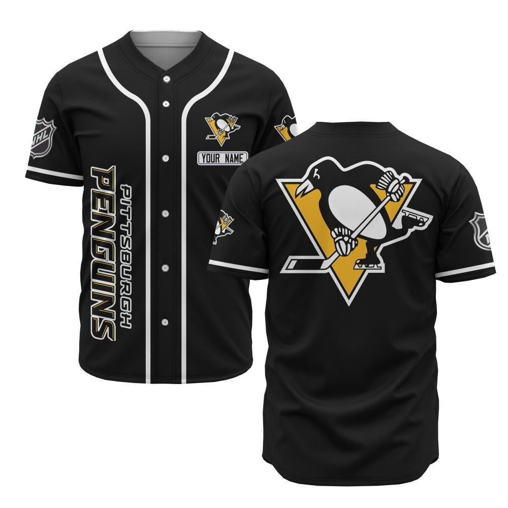 Pittsburgh Penguins Baseball Jersey BJ0035 - lylyprint.com