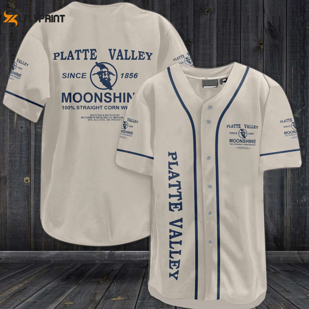 Platte Valley Moonshine Whiskey Baseball Jersey - lylyprint.com
