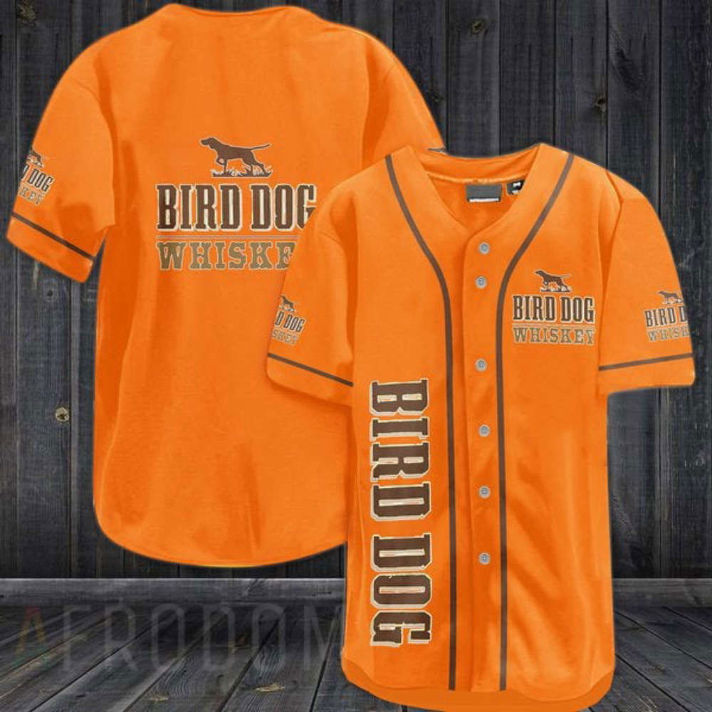 Play ball in style with our Orange Bird Dog Baseball Jersey - Aopprinter