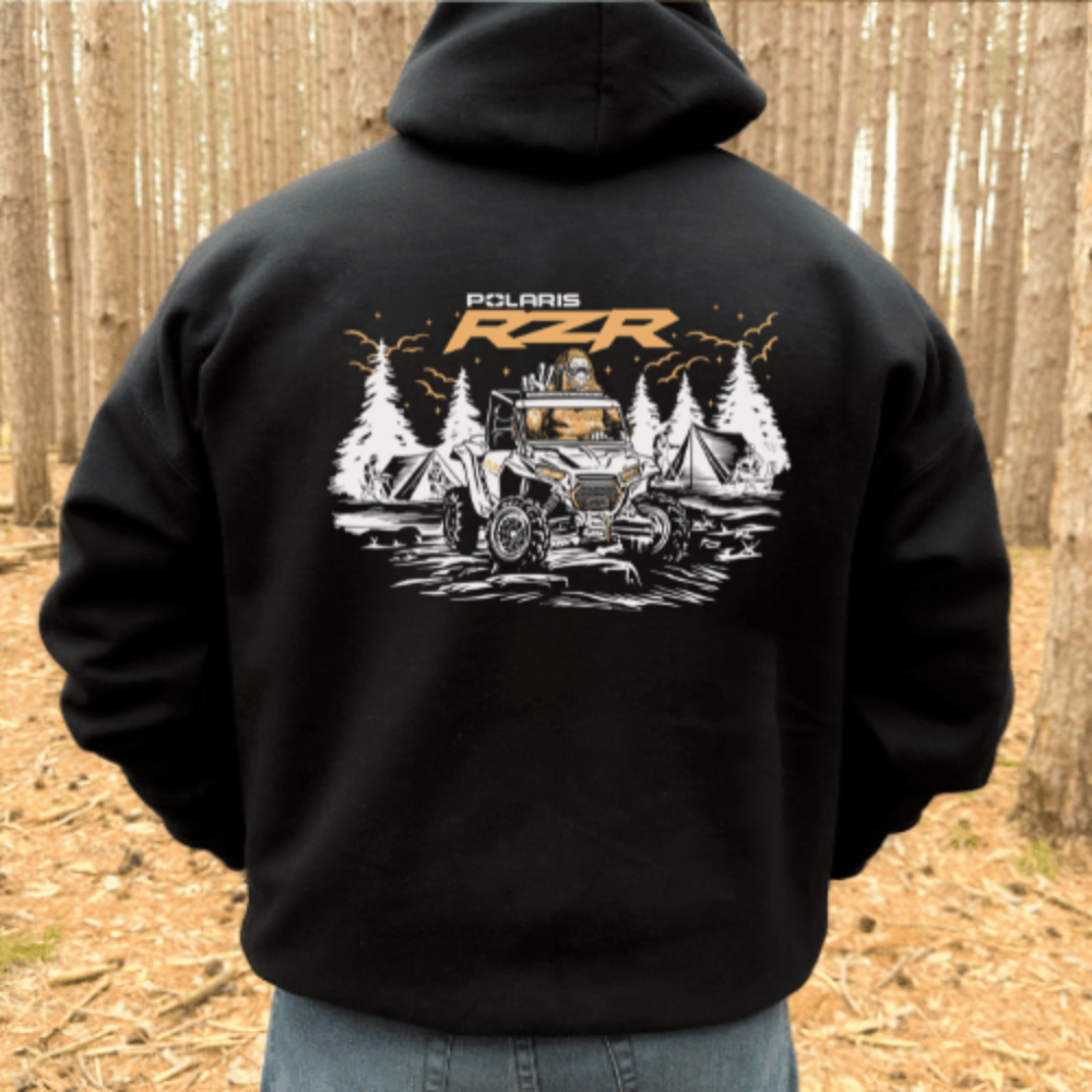 Polaris RZR Bigfoot Camping Peace-Out Zip-Up Hoodie