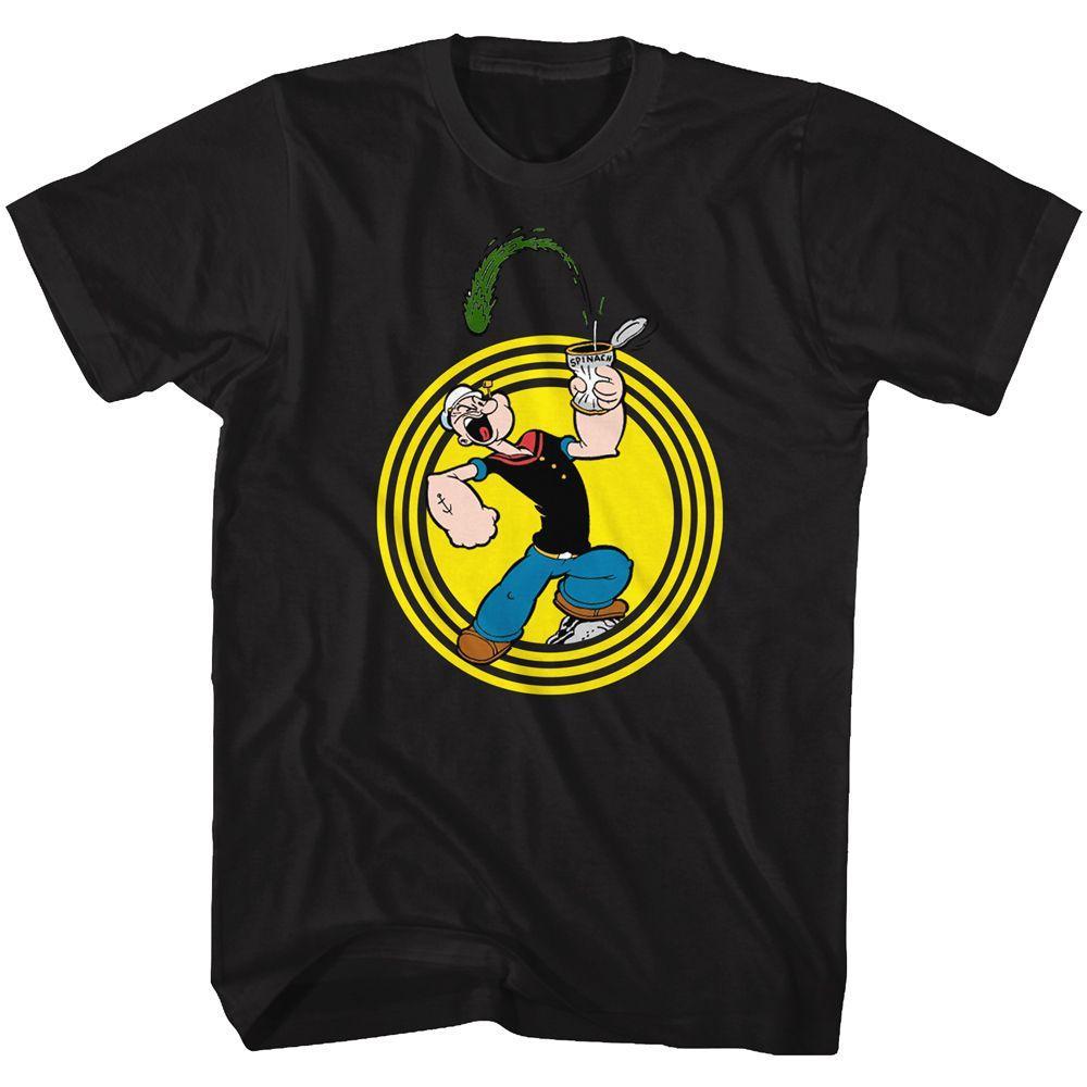 Popeye Popeye Spinach Circle Boyfriend Tee