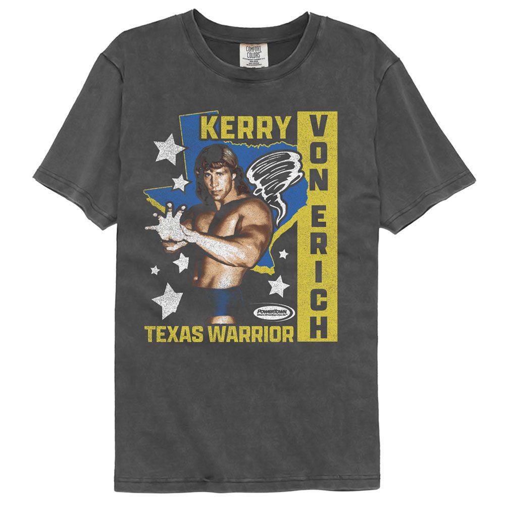 Powertown Texas And Stars Comfort Colors T-Shirt
