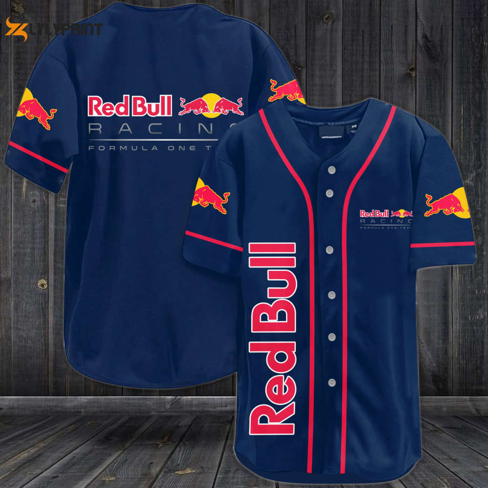 Get the Stylish Red Bull Racing Formula One Team Baseball Jersey - Perfect Gift for Men and Women - Navy - lylyprint.com