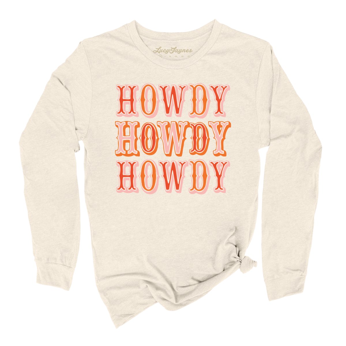 Retro Howdy Long Sleeve Tee