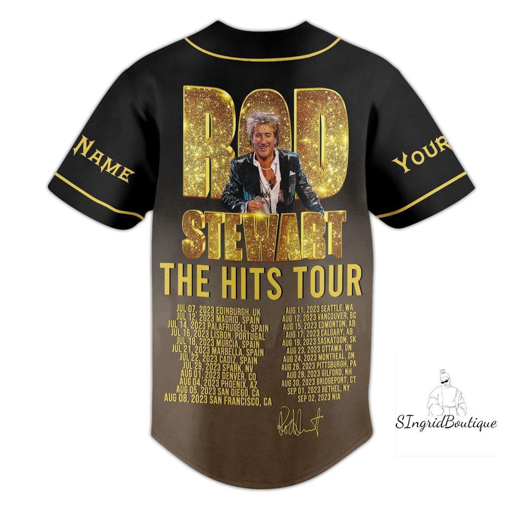 Rod Stewart Jersey Shirt, Custom Rod Stewart Baseball Jersey - lylyprint.com