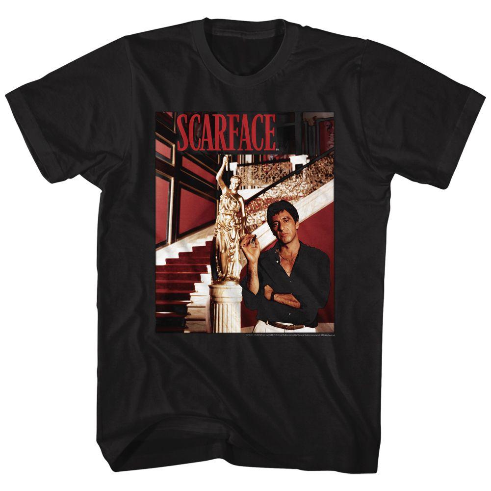 Scarface Statue Stairs T-Shirt