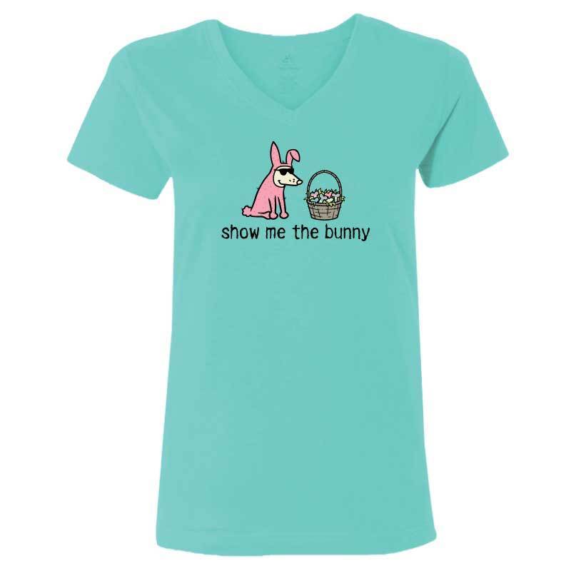Show Me The Bunny - Ladies T-Shirt V-Neck