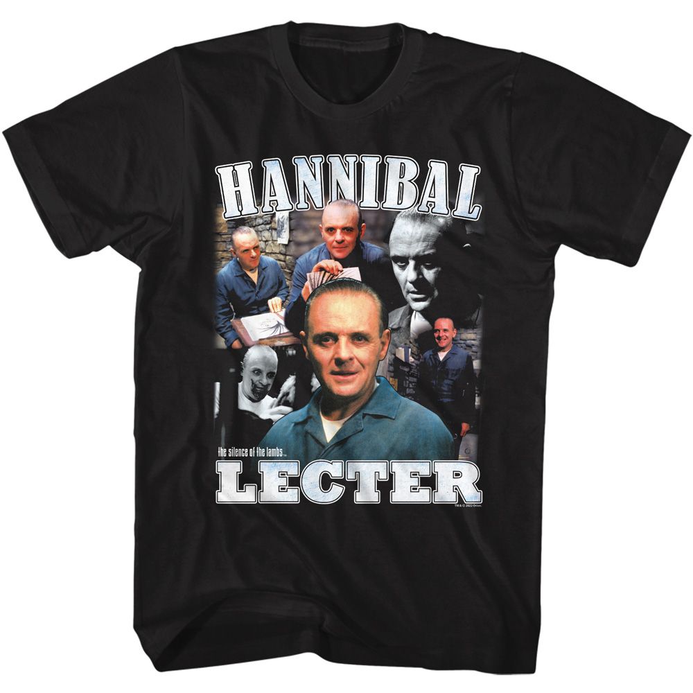 Silence Of The Lambs - Silence Hannibal Lecter Collage Boyfriend Tee