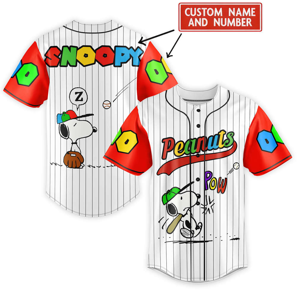 SNOOPY BASEBALL JERSEY LUXURY - Gift for Women Men - Bafud