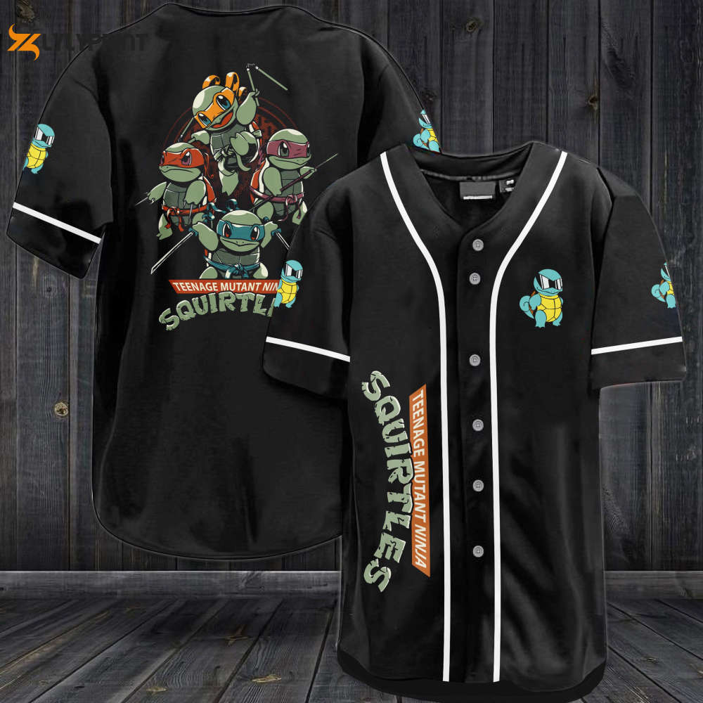 Squirtles Teenage Mutant Ninja Baseball Jersey - lylyprint.com