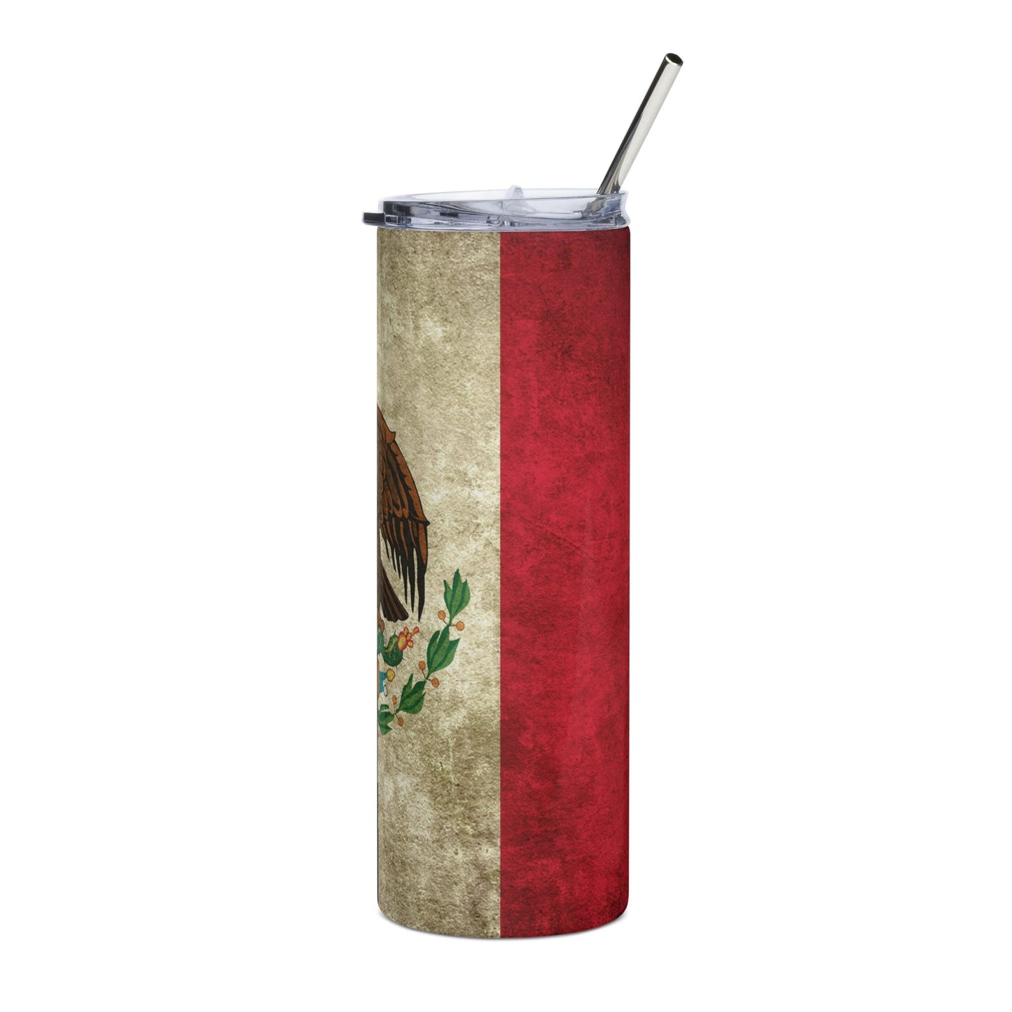Vintage Mexico Flag Stainless Steel Tumbler 20oz