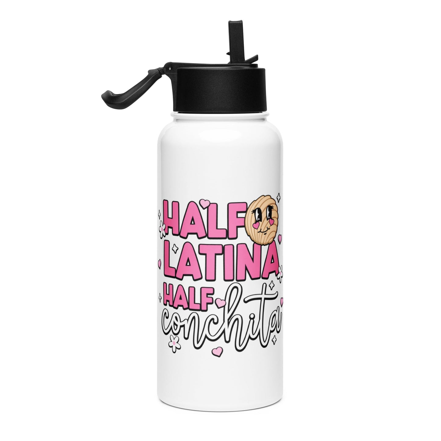 Half Latina Half Conchita Stainless Steel Water Bottle 32oz