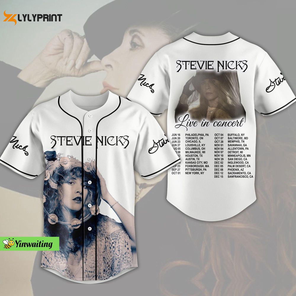 Stevie Nicks Jersey Shirt, Stevie Nicks Baseball Jersey, Fleetwood Mac Jersey - lylyprint.com