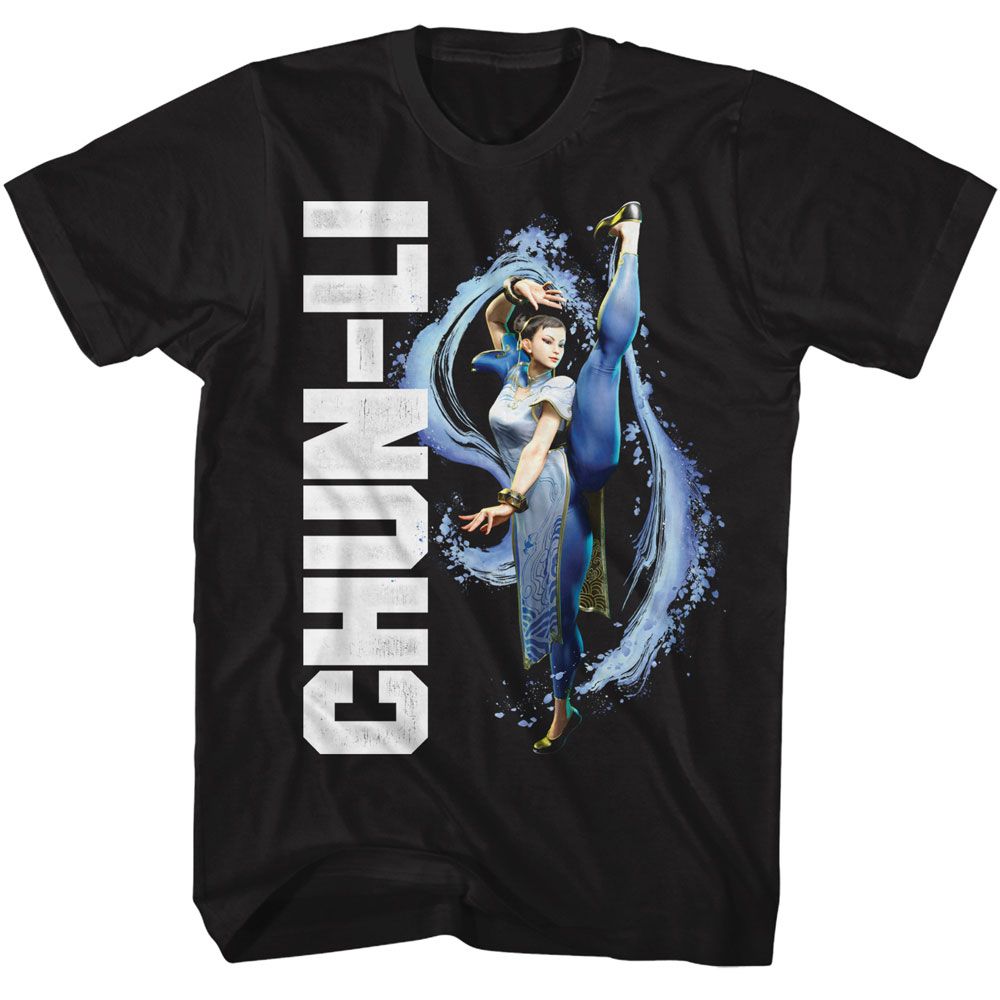 Street Fighter - Chun Li Splatter Kick T-Shirt