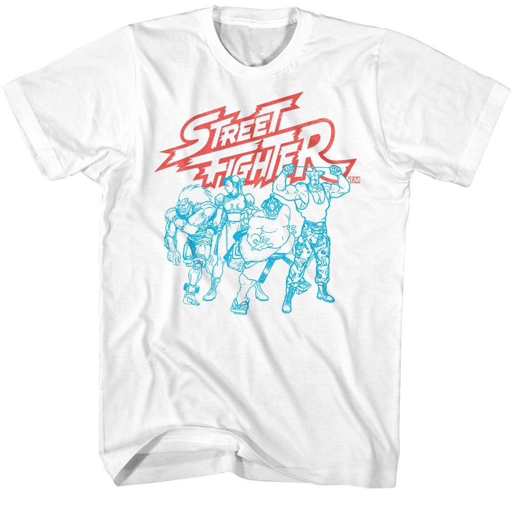 Street Fighter - SF2 Fighters Group Boyfriend Tee