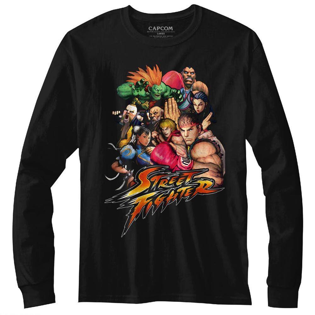 Street Fighter Stftr Long Sleeve Boyfriend Tee