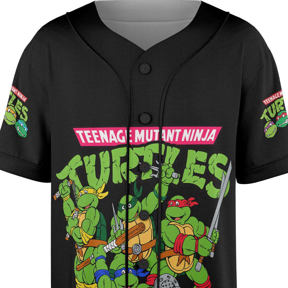 Teenage Mutant Ninja Turtles Mutant Mayhem Movie Baseball Jersey - lylyprint.com
