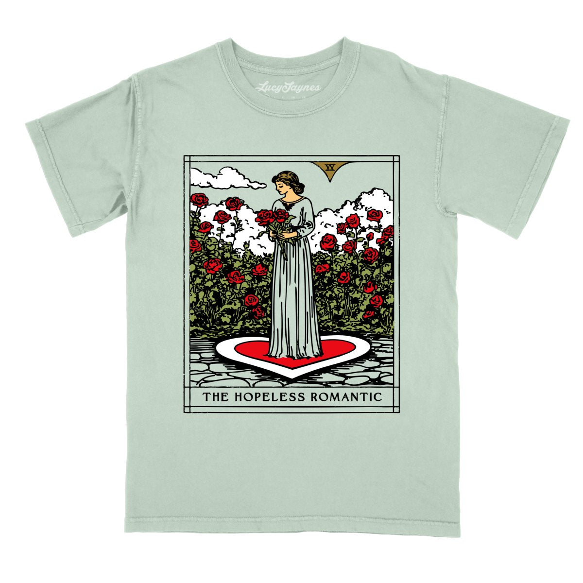 The Hopeless Romantic Tarot Card - Comfort Colors Tee