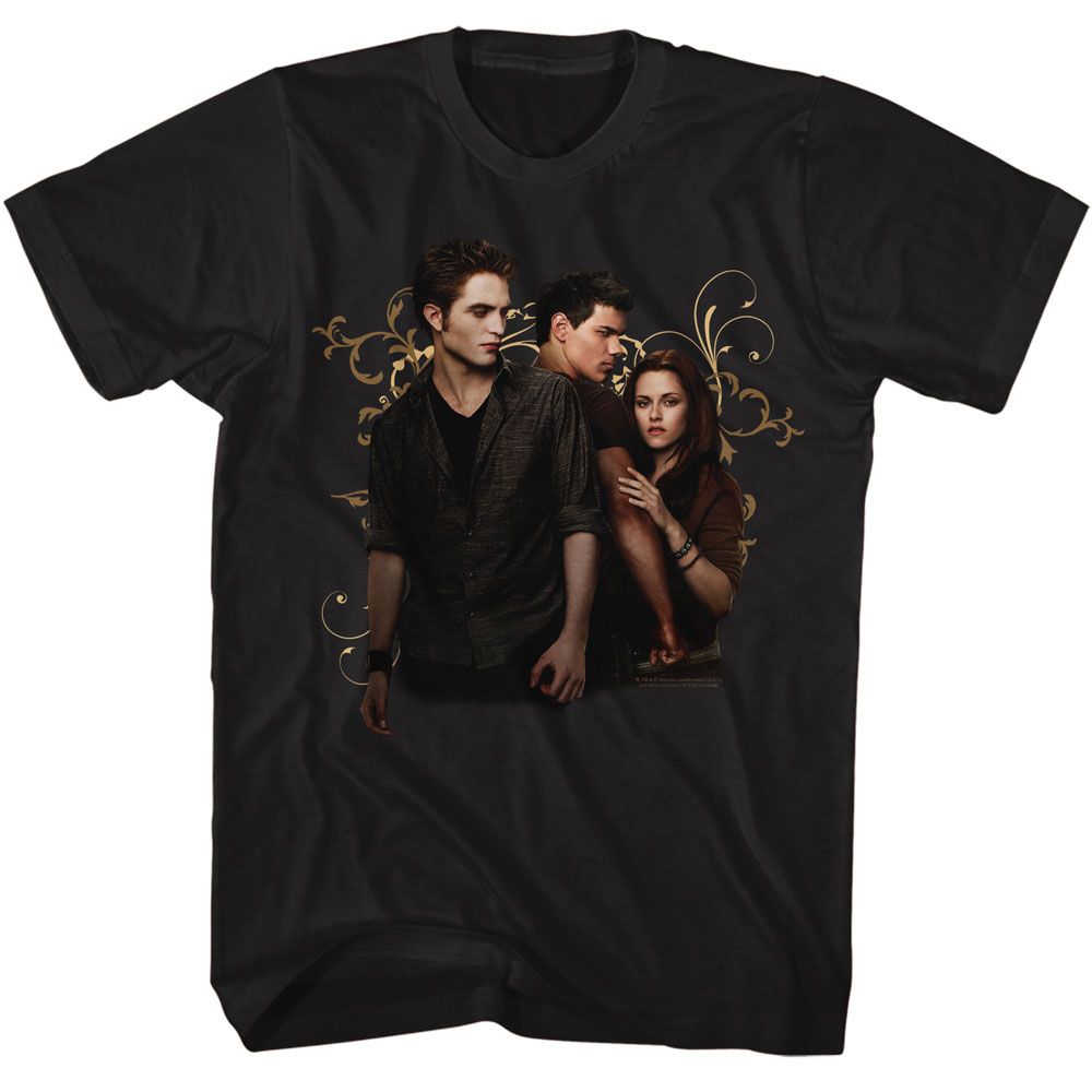 The Twilight Saga - Twilight Edward Jacob Bella Swirls T-Shirt