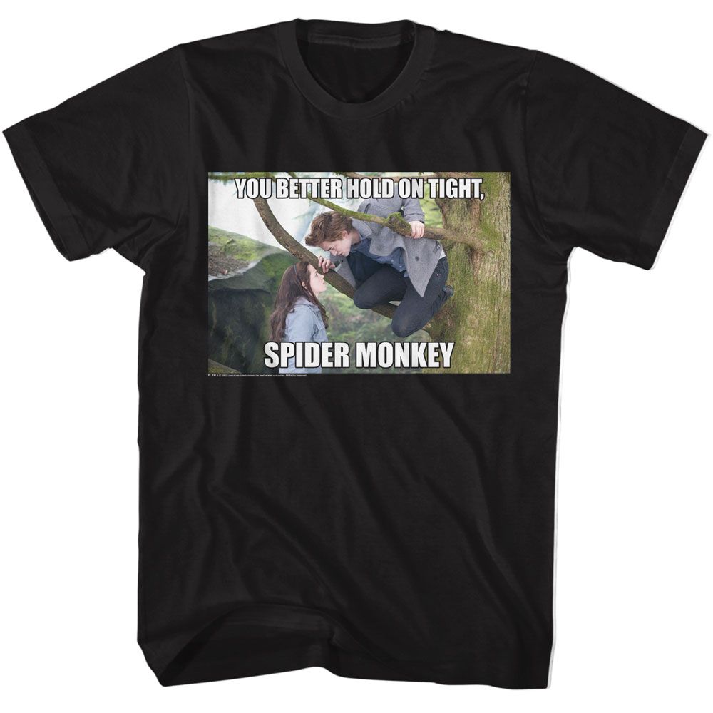 The Twilight Saga - Twilight Hold On Tight Spider Monkey T-Shirt