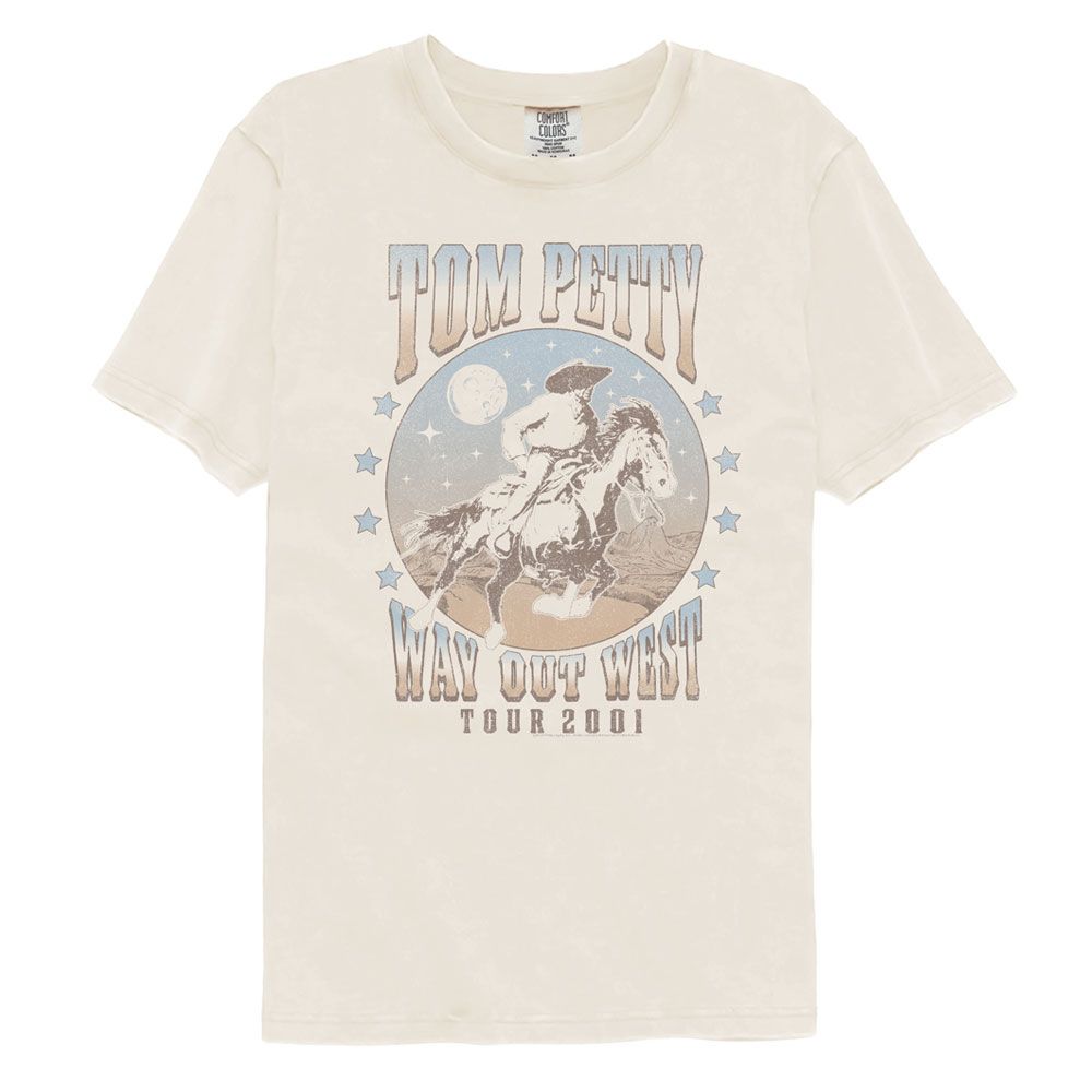 Tom Petty Way Out West 2001 Comfort Colors T-Shirt