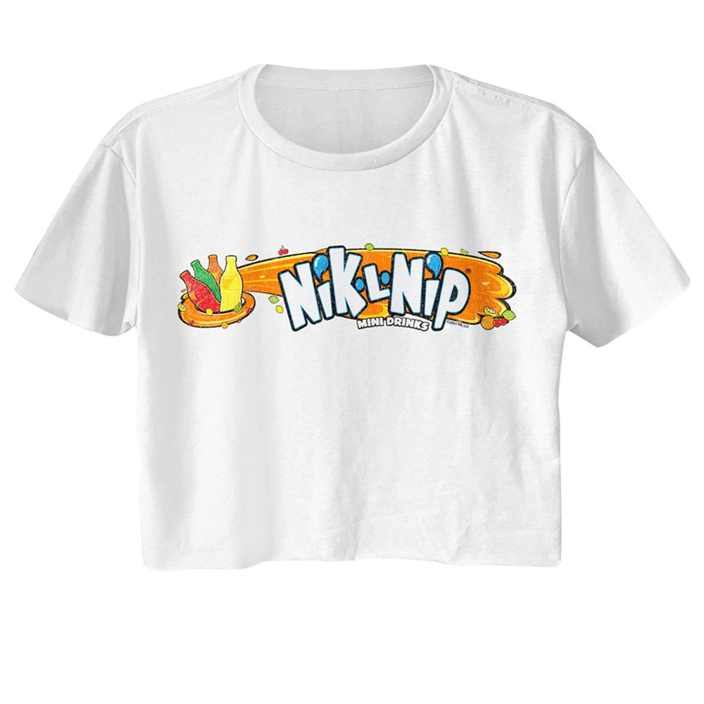 Tootsie Roll - Nik-L-Nip Logo Womens Crop Tee