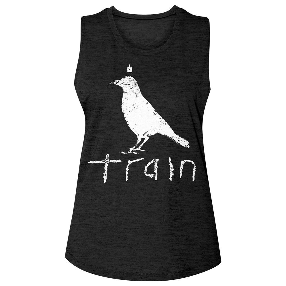 Train Wht Crow Logo Womens Slub T-Shirt