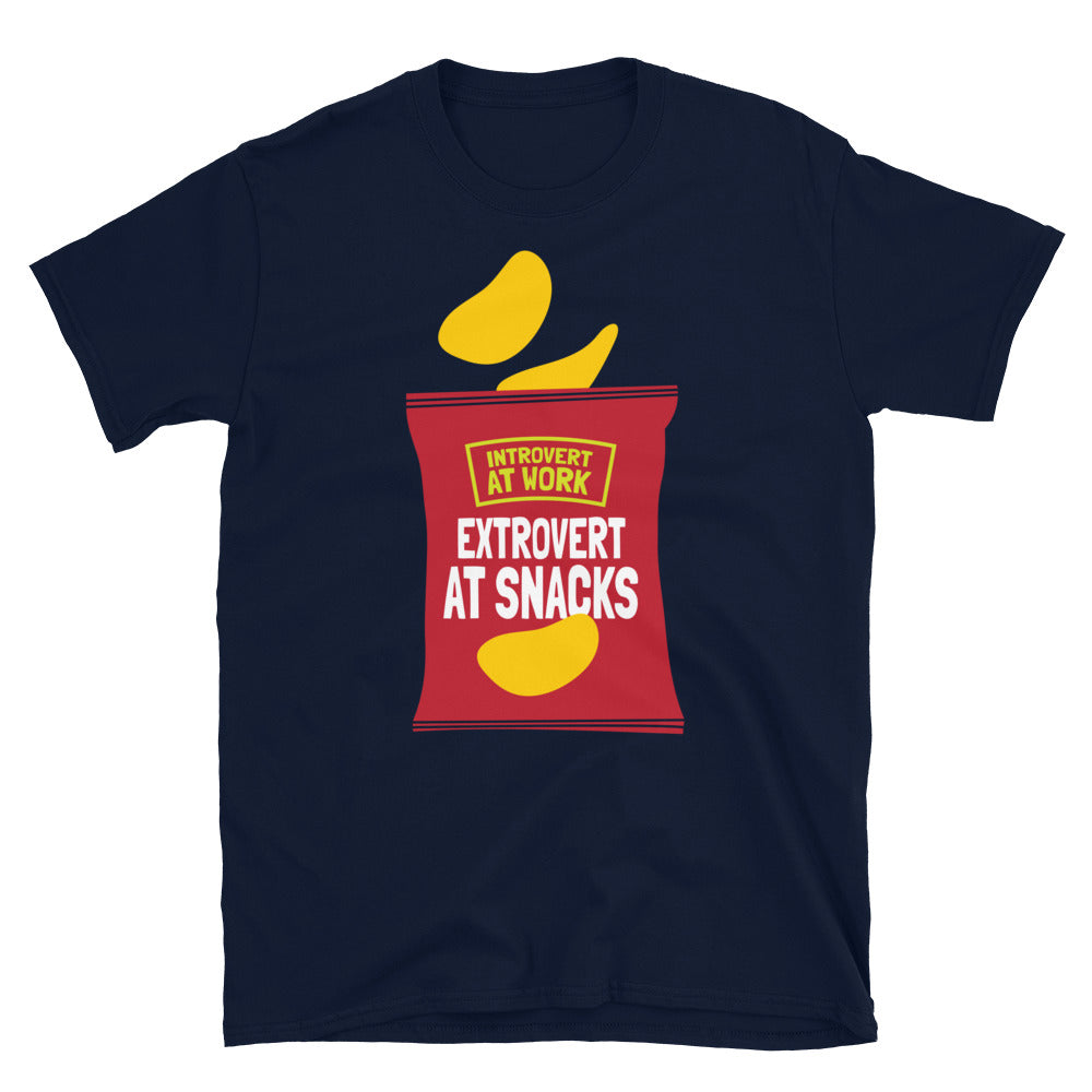 Introvert At Work, Extrovert At Snacks T-Shirt