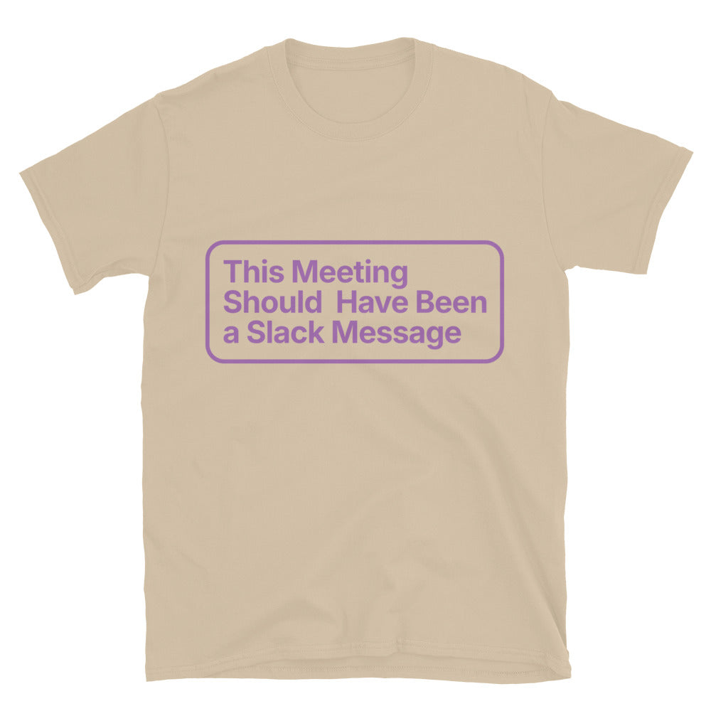 This Meeting Should Have Been A Slack Message T-Shirt