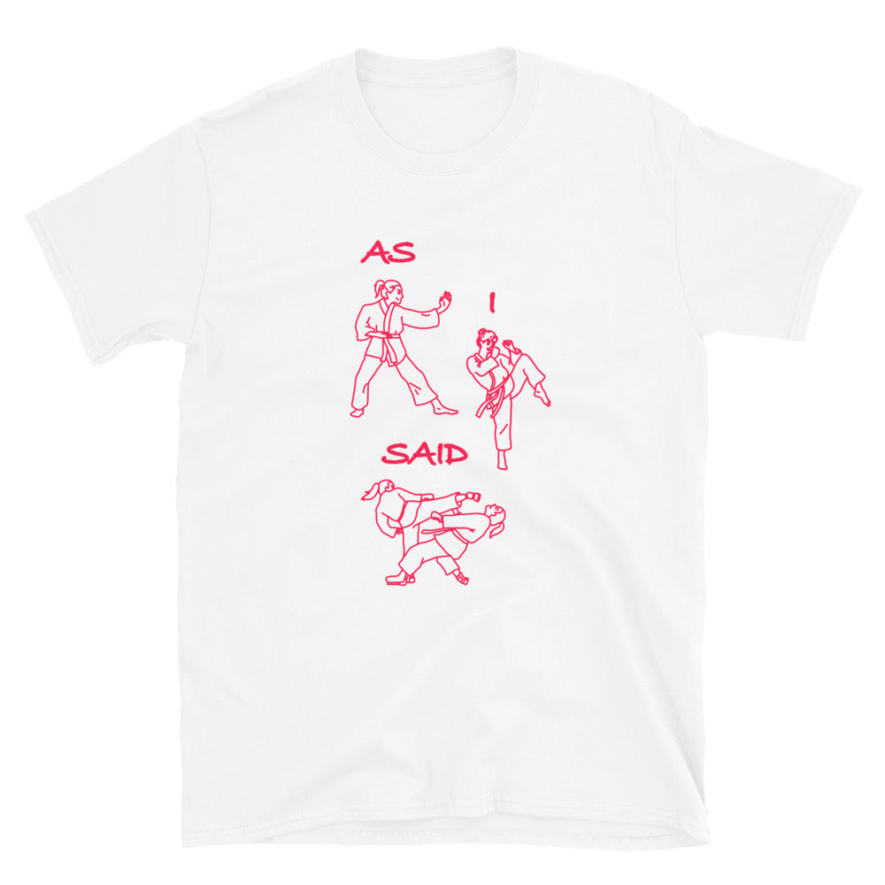 As I Said Karate Version T-Shirt