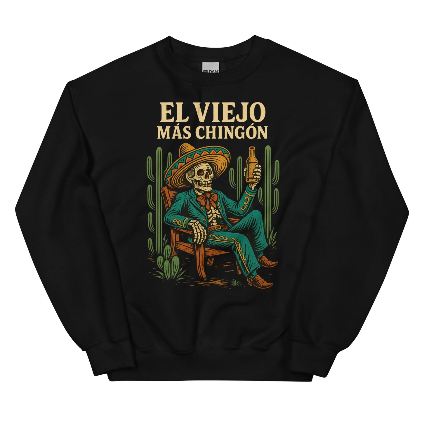 El Viejo Más Chingón Sweatshirt - Bold Mexican Graphic Pullover for OG Vibes
