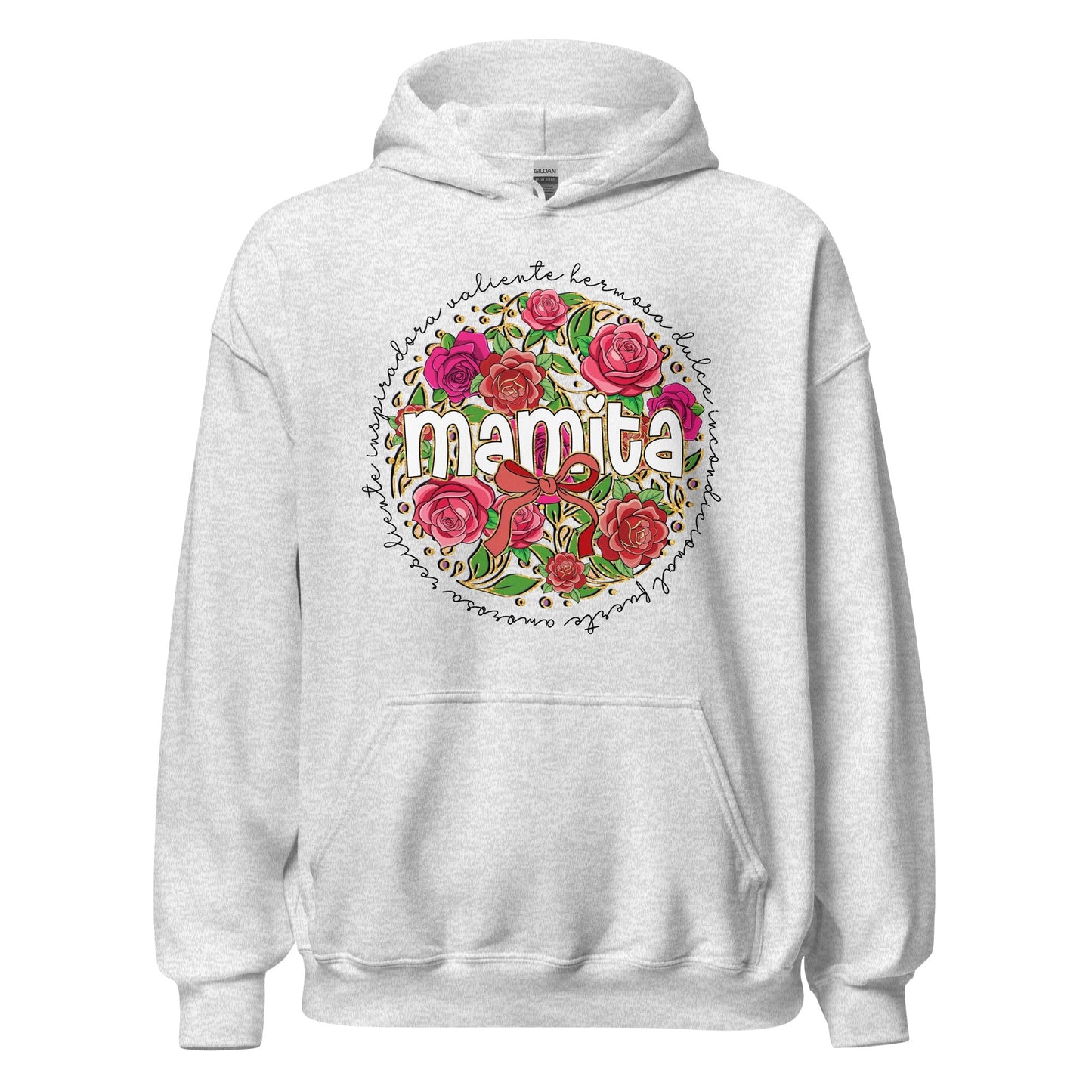 Mamita Floral Definition Hoodie for Latina Moms