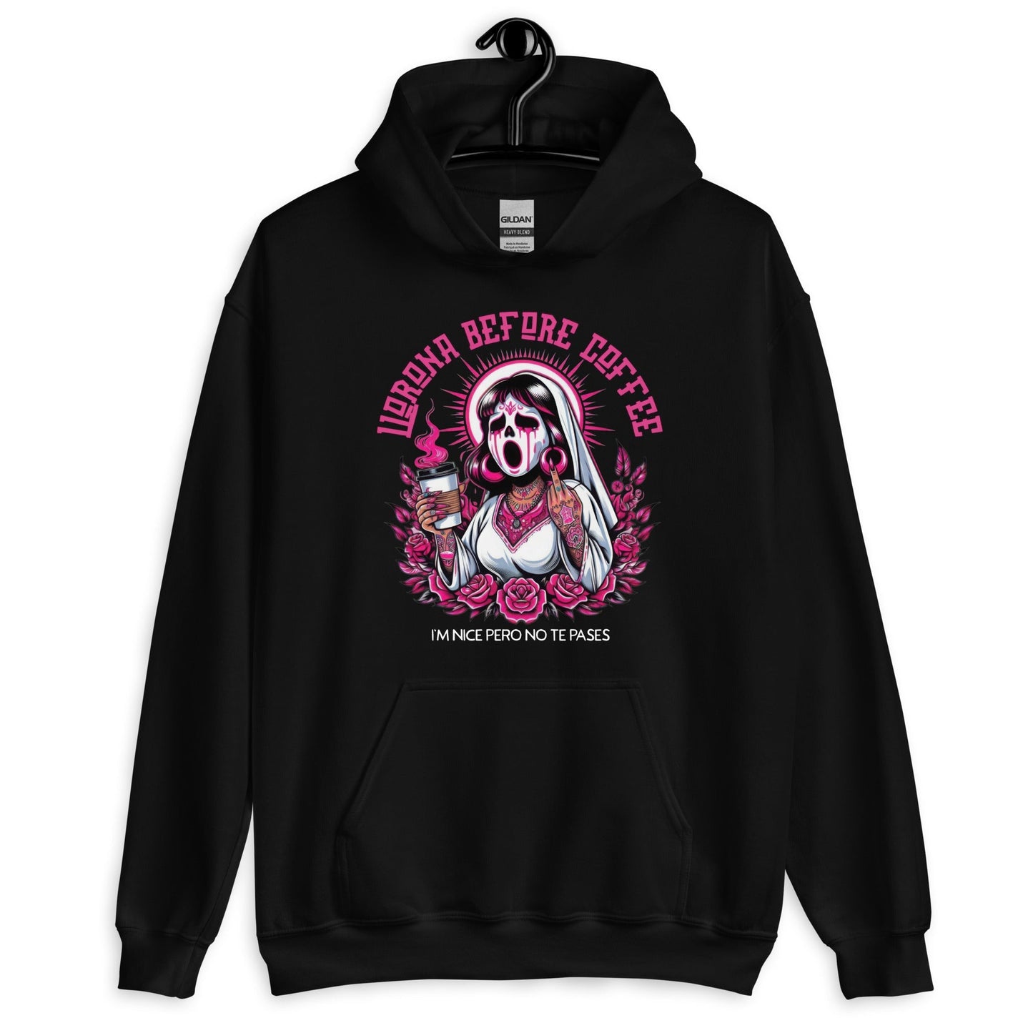 Llorona Before Coffee Unisex Hoodie