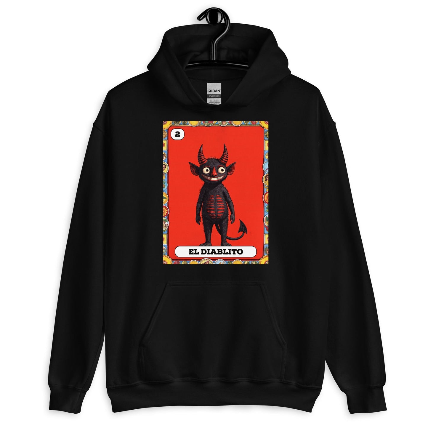 El Diablito Mexican Loteria Hoodie