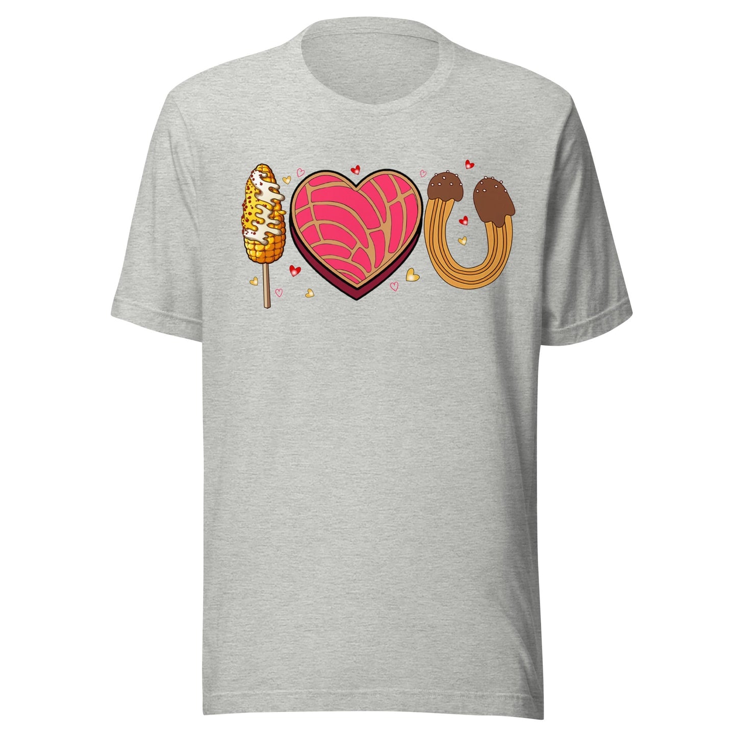 I Love U Conchas Elotes Churros Unisex T-Shirt