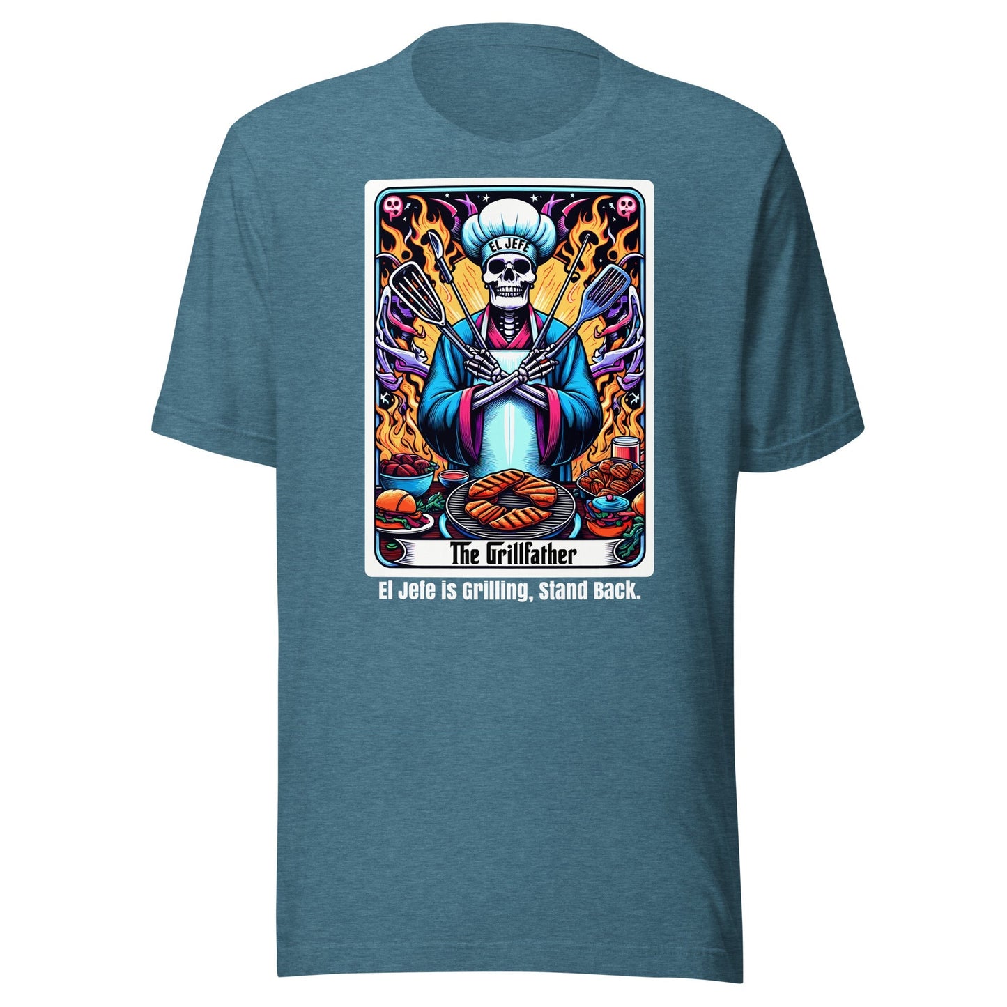 El Jefe The Grill Father Grilling Stand Back T-Shirt