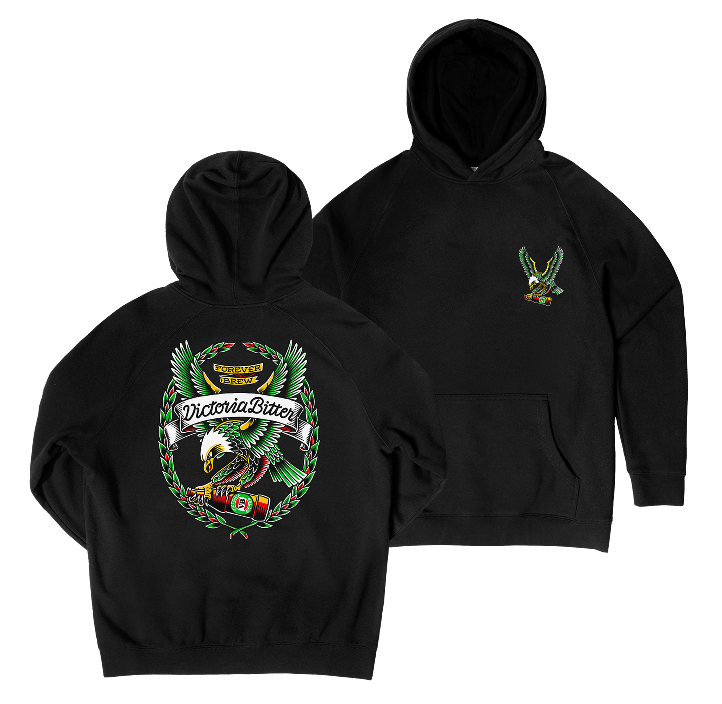 Hops Hawk Hoodie Black