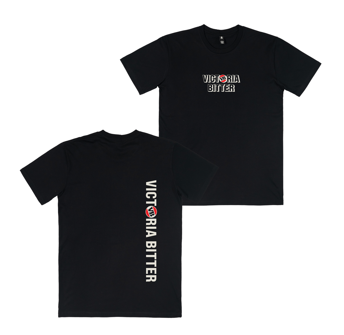 VB Stacked 2 Tee Black
