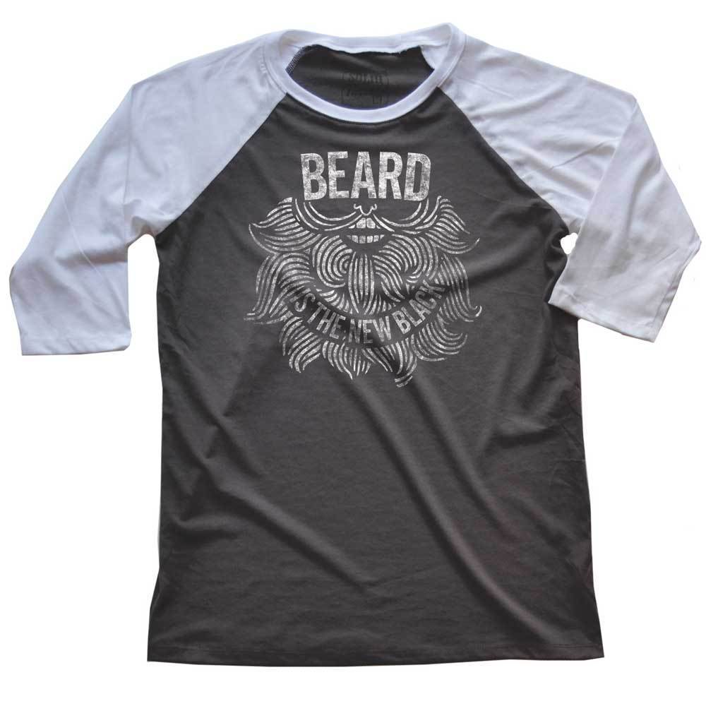Beard Is The New Black Raglan 3/4 Sleeve T-shirt