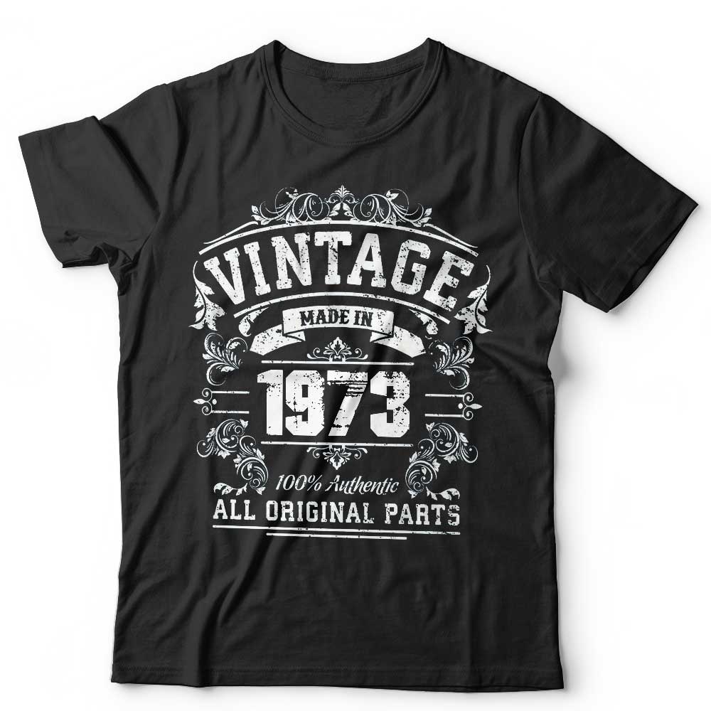 Vintage Made In The 1970s Birthday Tshirt Unisex