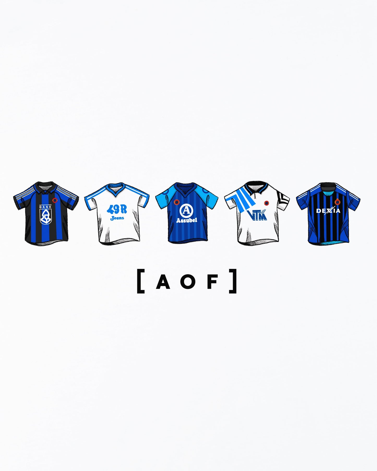 Club Brugge Printed Classics White Tee