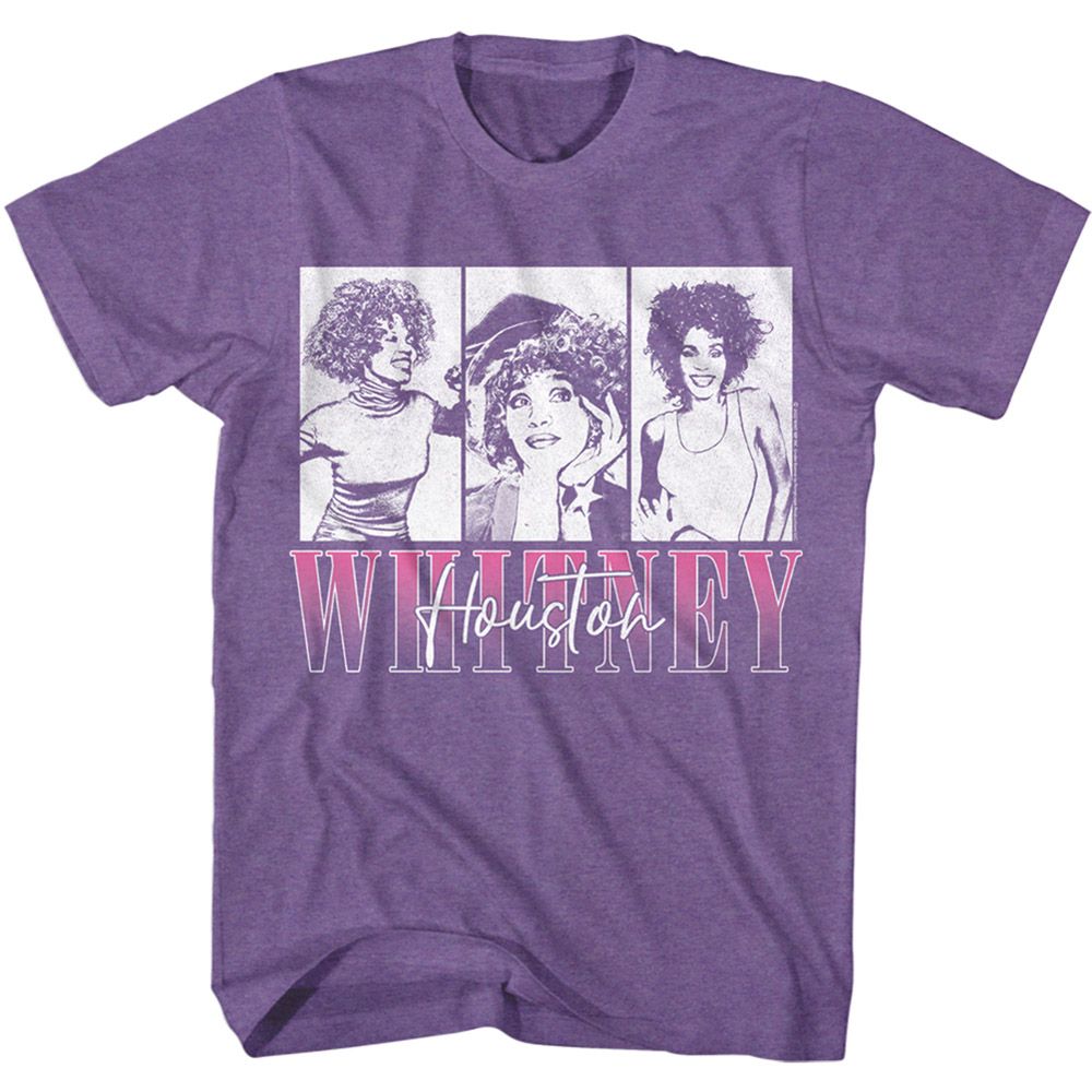 Whitney Houston - Three Rectangles T-Shirt Style001
