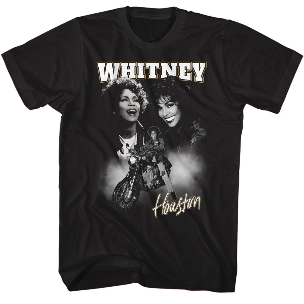 Whitney Houston - Whitney-motorcycle Collage T-Shirt