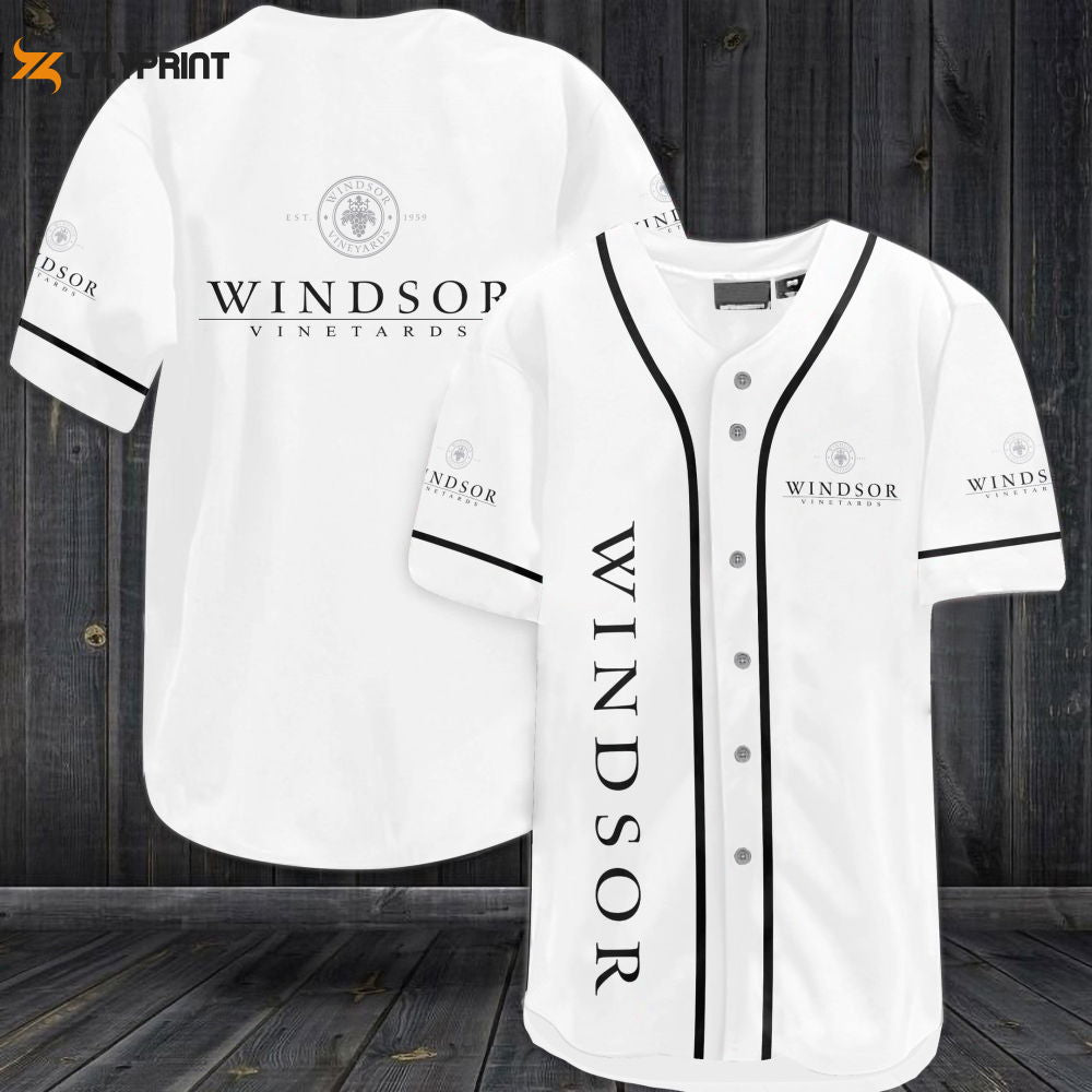 Windsor Vineyards Baseball Jersey - Gift for Men Women - lylyprint.com