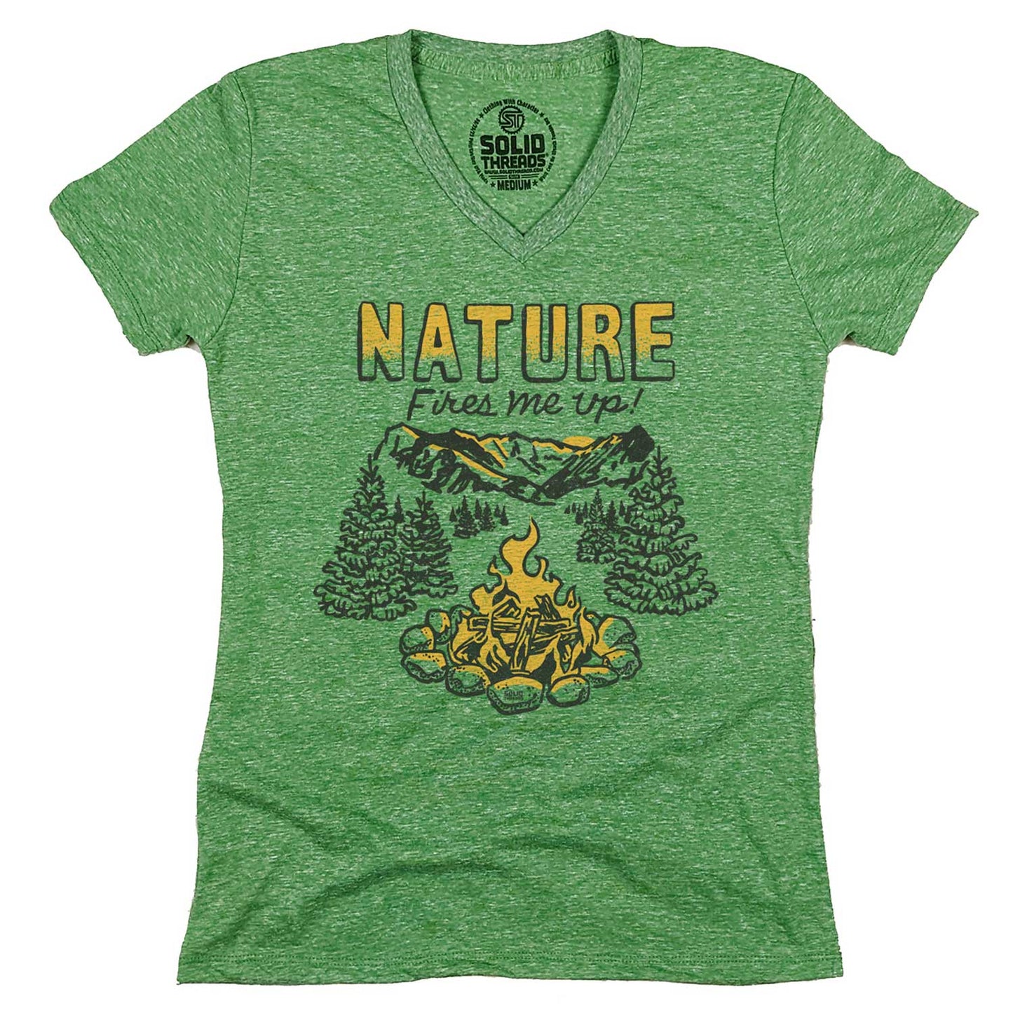Women's Nature Fires Me Up V-Neck Tee