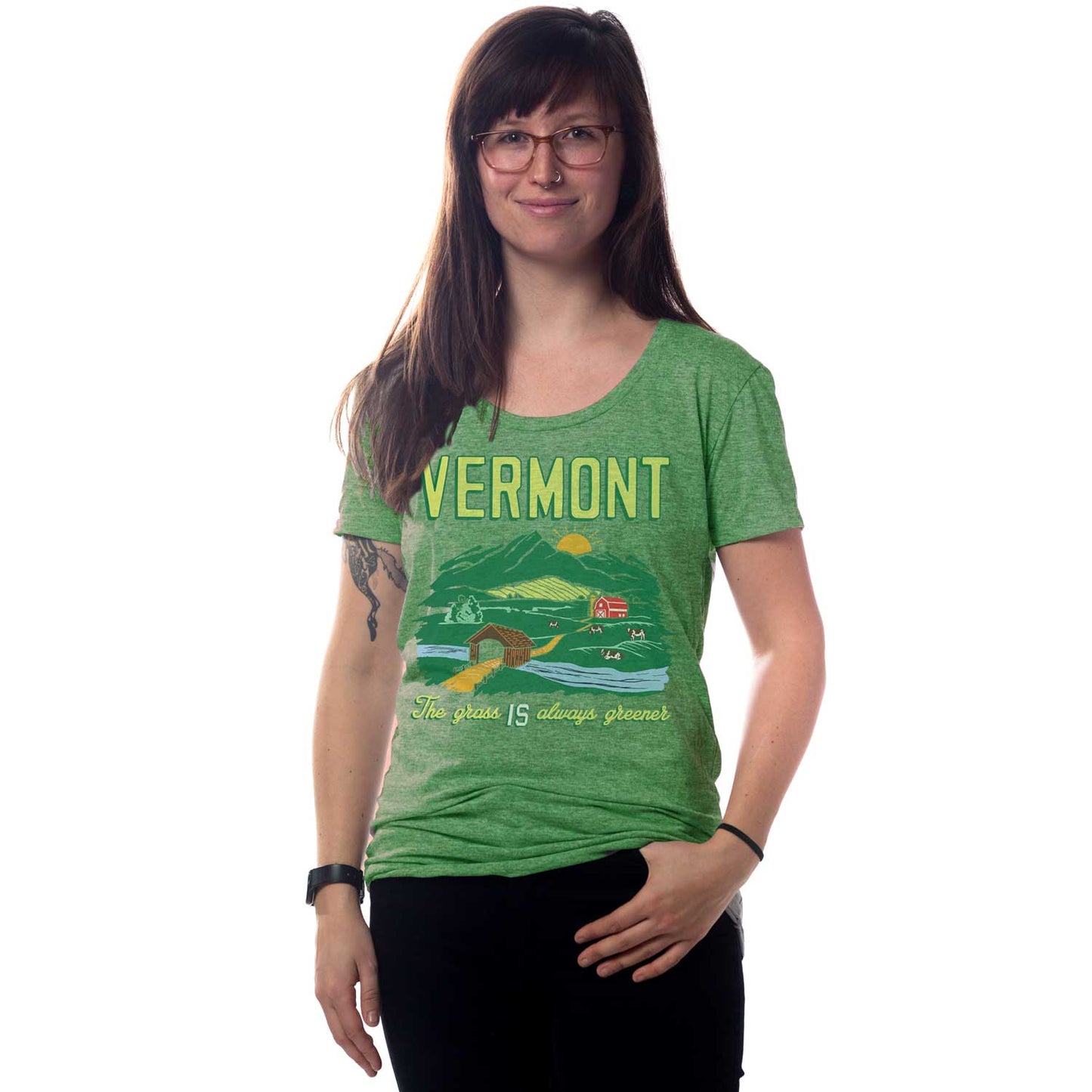 Women's Vermont The Grass IS Always Greener T-shirt