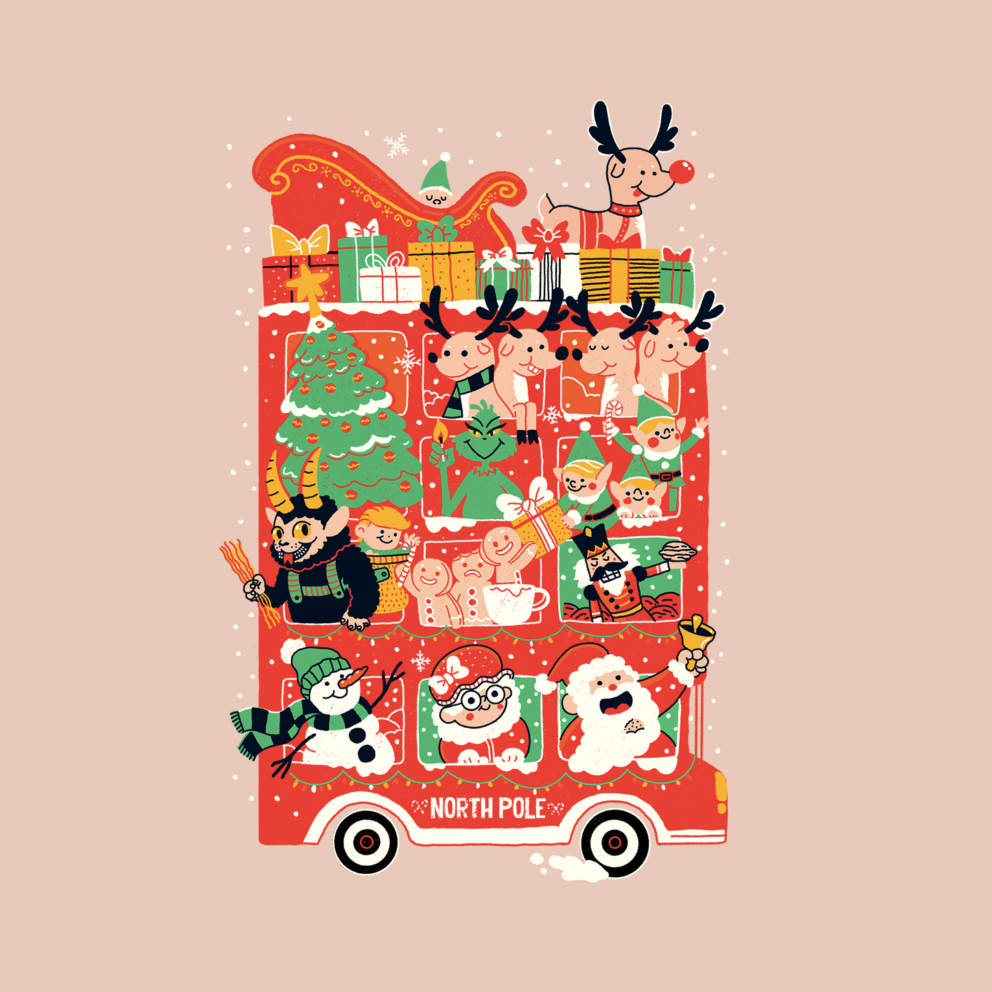 Christmas Bus Kids Tee
