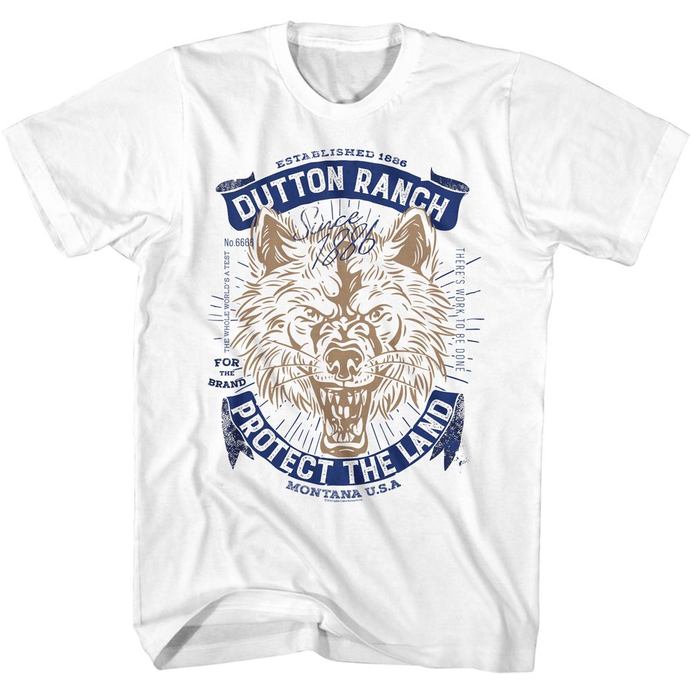 Yellowstone - Protect The Land Wolf T-Shirt