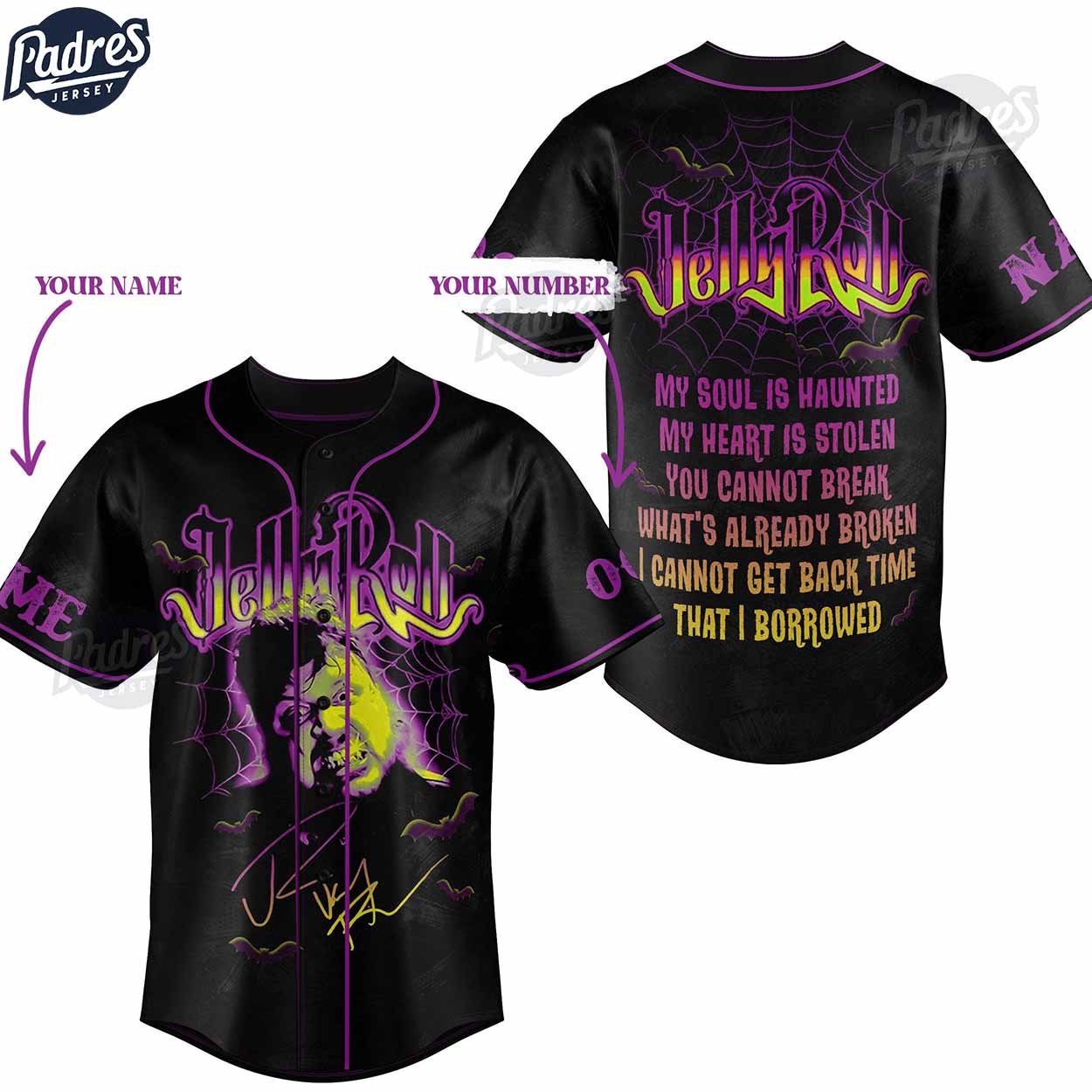 Jelly Roll Empty House Custom Baseball Jersey Style - Padres Jersey Oasis: Elevate Your Baseball Style Game